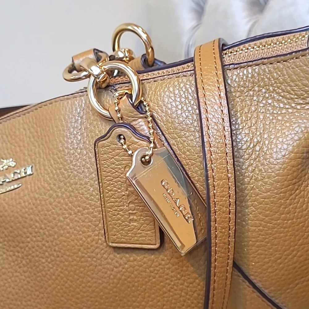 Coach Mini Kelsey Satchel Handbag Tan - Picture 6 of 13